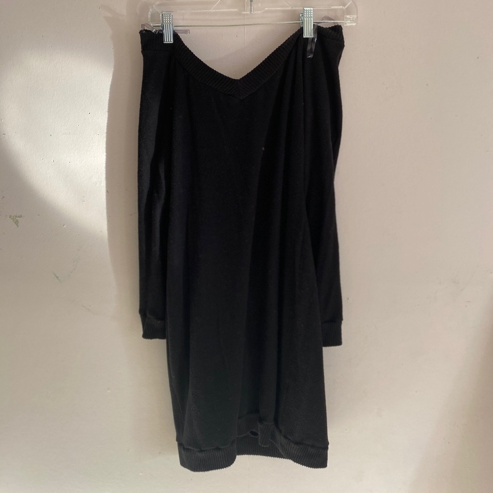 Black sweater dress